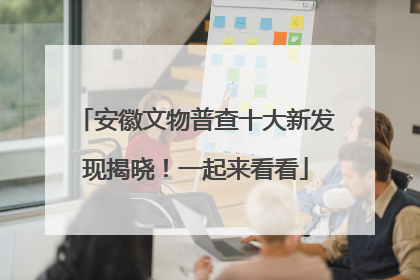 安徽文物普查十大新发现揭晓！一起来看看