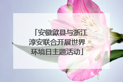 安徽歙县与浙江淳安联合开展世界环境日主题活动