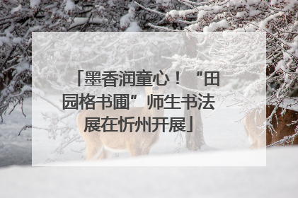 墨香润童心！“田园格书圃”师生书法展在忻州开展