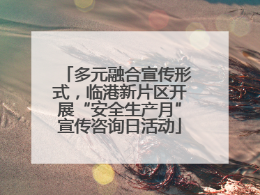 多元融合宣传形式，临港新片区开展“安全生产月”宣传咨询日活动