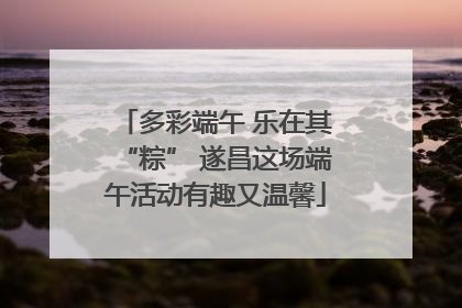 多彩端午 乐在其“粽” 遂昌这场端午活动有趣又温馨