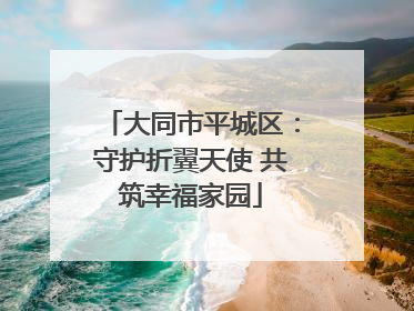 大同市平城区：守护折翼天使 共筑幸福家园