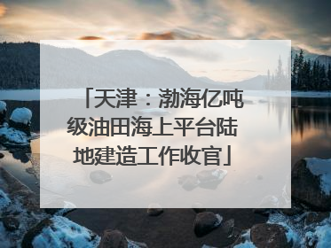 天津：渤海亿吨级油田海上平台陆地建造工作收官