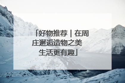 好物推荐｜在周庄邂逅造物之美 生活更有趣