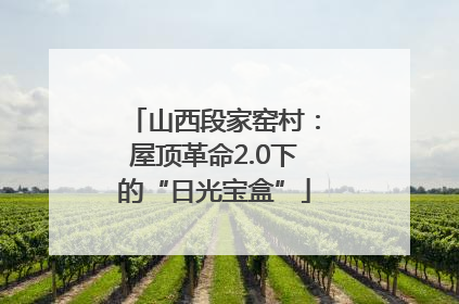 山西段家窑村：屋顶革命2.0下的“日光宝盒”