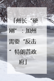州长“硬刚”：加州需要“反击”特朗普政府