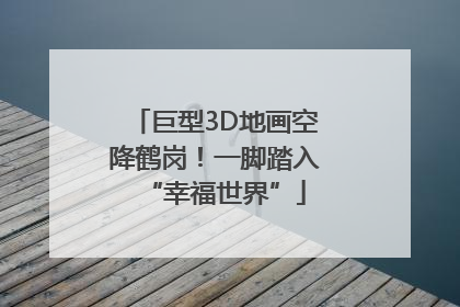 巨型3D地画空降鹤岗！一脚踏入“幸福世界”