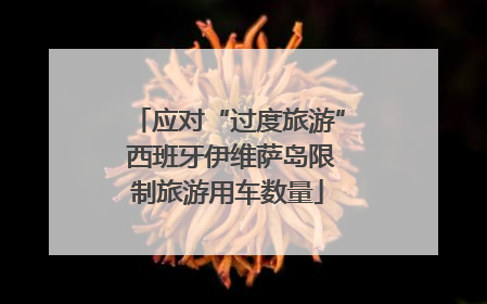 应对“过度旅游” 西班牙伊维萨岛限制旅游用车数量