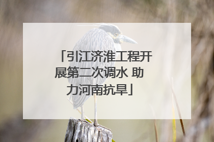 引江济淮工程开展第二次调水 助力河南抗旱