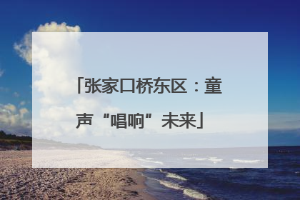 张家口桥东区：童声“唱响”未来