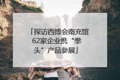 探访西博会南充馆 62家企业携“拳头”产品参展