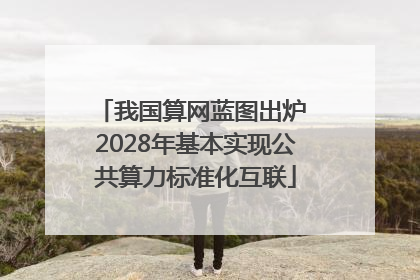 我国算网蓝图出炉 2028年基本实现公共算力标准化互联