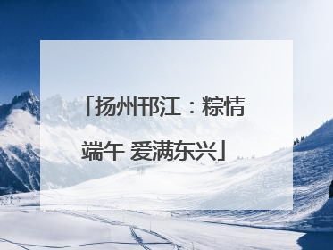 扬州邗江：粽情端午 爱满东兴