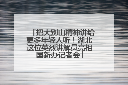 把大别山精神讲给更多年轻人听！湖北这位英烈讲解员亮相国新办记者会