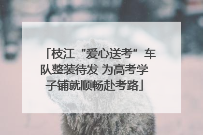 枝江“爱心送考”车队整装待发 为高考学子铺就顺畅赴考路