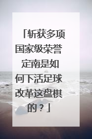 斩获多项国家级荣誉 定南是如何下活足球改革这盘棋的？