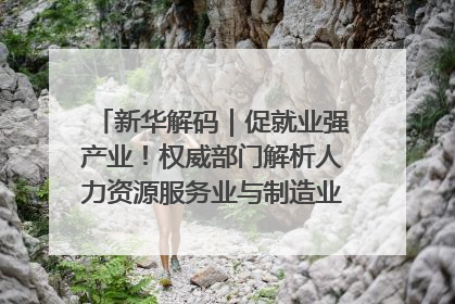 新华解码｜促就业强产业！权威部门解析人力资源服务业与制造业融合发展试点