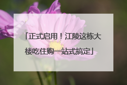 正式启用！江陵这栋大楼吃住购一站式搞定