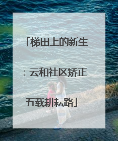 梯田上的新生：云和社区矫正五载耕耘路