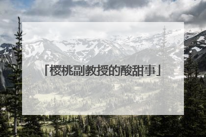 樱桃副教授的酸甜事