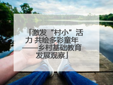 激发“村小”活力 共绘多彩童年——乡村基础教育发展观察
