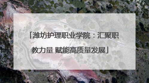 潍坊护理职业学院：汇聚职教力量 赋能高质量发展