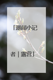 潮闻小记者｜露营