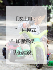 汶上县：“三种模式”加强党员队伍建设