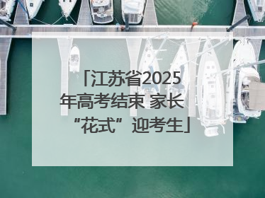 江苏省2025年高考结束 家长“花式”迎考生