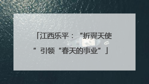 江西乐平：“折翼天使”引领“春天的事业”