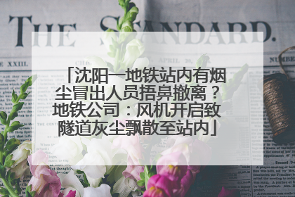 沈阳一地铁站内有烟尘冒出人员捂鼻撤离？地铁公司：风机开启致隧道灰尘飘散至站内