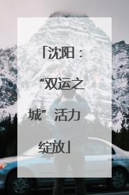 沈阳：“双运之城”活力绽放