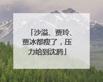 沙溢、贾玲、贾冰都瘦了，压力给到沈腾