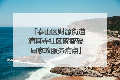 泰山区财源街道清真寺社区聚智破局家政服务痛点