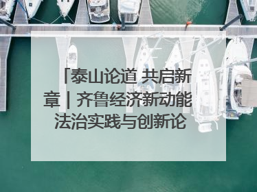 泰山论道 共启新章｜齐鲁经济新动能 法治实践与创新论坛成功举办