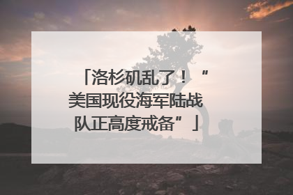 洛杉矶乱了！“美国现役海军陆战队正高度戒备”