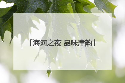 海河之夜 品味津韵