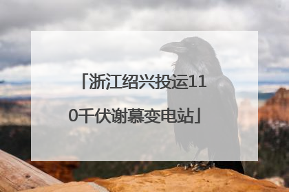 浙江绍兴投运110千伏谢慕变电站