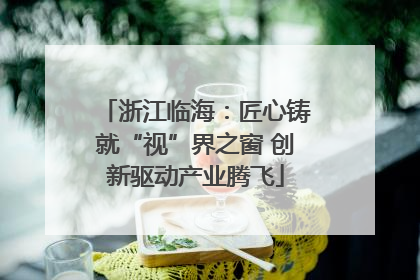 浙江临海：匠心铸就“视”界之窗 创新驱动产业腾飞
