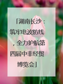 湖南长沙：筑牢电波防线，全力护航第四届中非经贸博览会