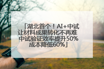 湖北首个！AI+中试让材料成果转化不再难 中试验证效率提升50%成本降低60%