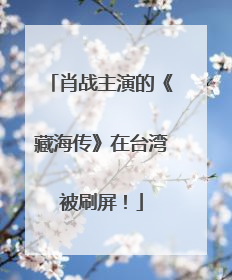肖战主演的《藏海传》在台湾被刷屏！