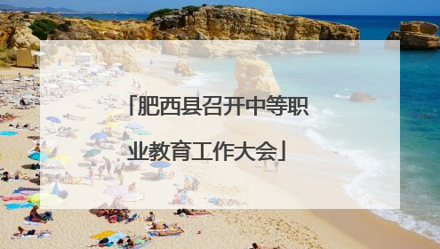 肥西县召开中等职业教育工作大会