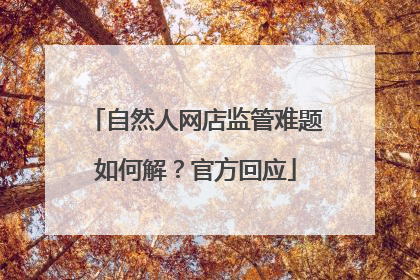 自然人网店监管难题如何解？官方回应