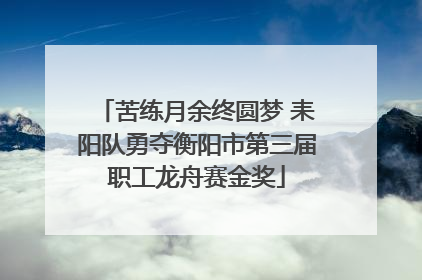 苦练月余终圆梦 耒阳队勇夺衡阳市第三届职工龙舟赛金奖