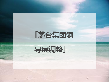 茅台集团领导层调整