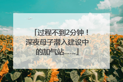 过程不到2分钟！深夜母子潜入建设中的加气站……