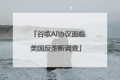 谷歌AI协议面临美国反垄断调查