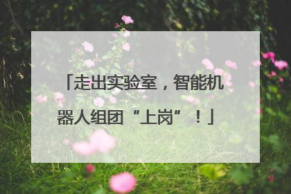 走出实验室，智能机器人组团“上岗”！
