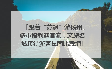 跟着“苏超”游扬州，多重福利迎客流，文旅名城接待游客量同比激增